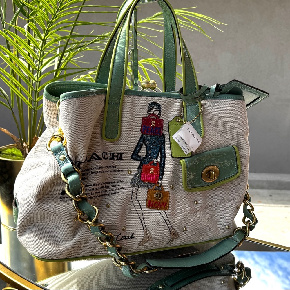 RARE! Limited Edition! NWT-COACH Bonnie Cashin
Jeweled Carryall Tote Bag #13457